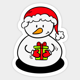snowman-one design Sticker